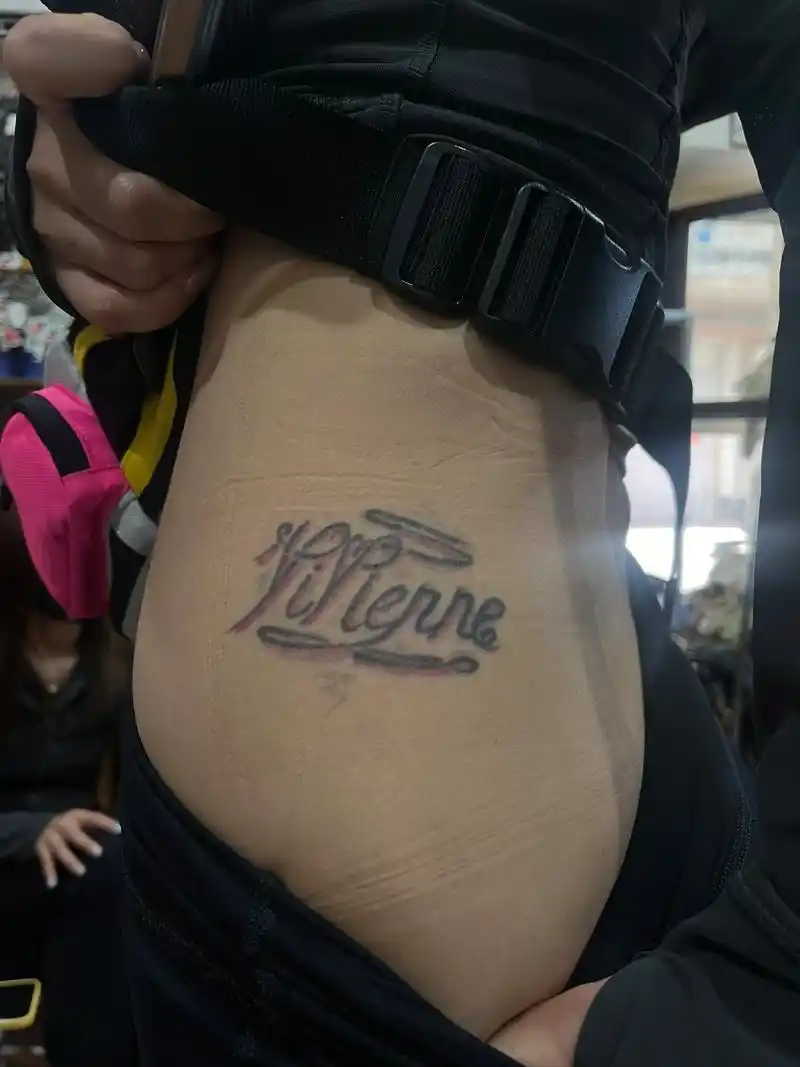 本溪遮盖系列之侧腰字母遮盖.鲸鱼纹身#本溪纹身#本溪刺青#侧