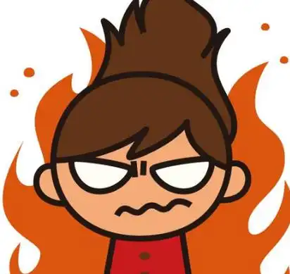 妈妈生气时发火简笔画