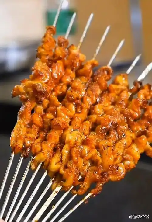 炭烤特色鸡皮串,15年烧烤师,无保留分享