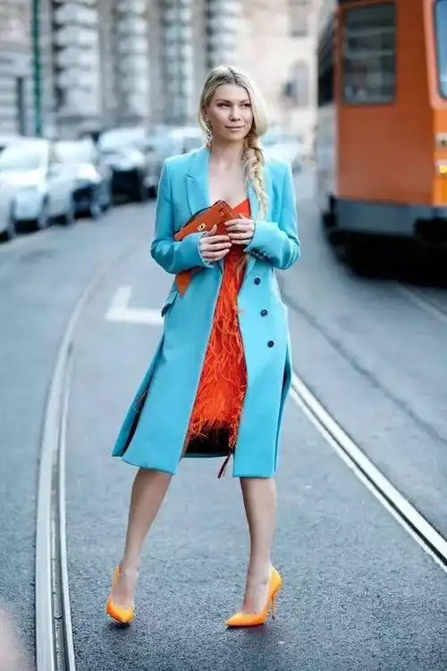 服装颜色搭配《二》互补色,对比色搭配法