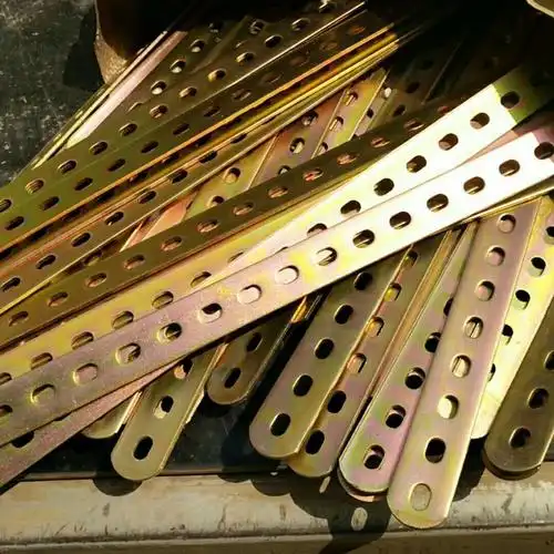 带孔铁条冷凝器固定铁条铁片散热网带孔扁铁铁片固定404支架铁片