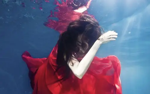 张馨予思美人宽屏壁纸