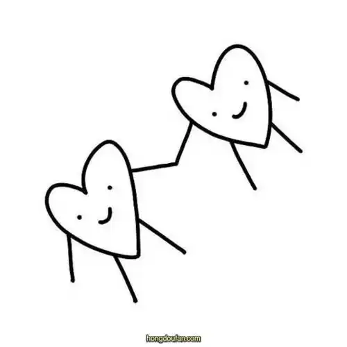 超级简单画爱心手拉手的小爱心简笔画大全