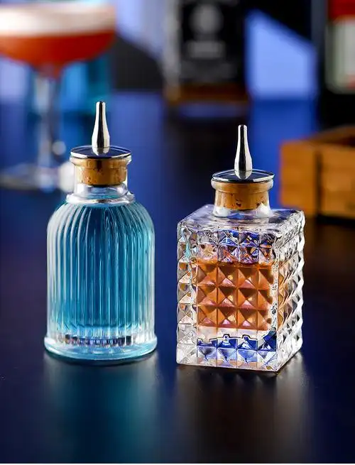 苦精瓶调酒玻璃瓶酒吧调酒工具苦艾酒小瓶自制苦味鸡尾酒吧台滴瓶大号