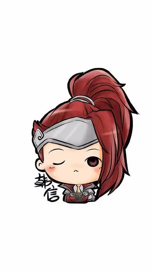 q版王者荣耀英雄卡通头像壁纸韩信