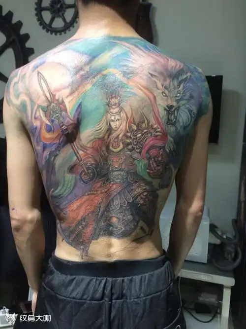 二郎神_纹身图案手稿图片_夜色的纹身作品集