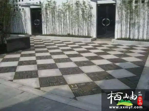 别墅庭院水泥面砖园路的铺设方法