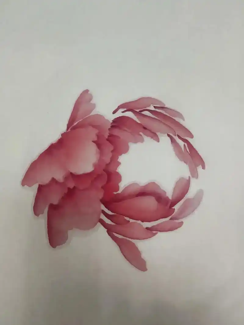 国画写意牡丹 #一起学画画 #国色天香牡丹花  - 抖音