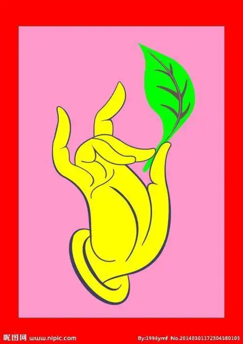 女孩兰花指简笔画