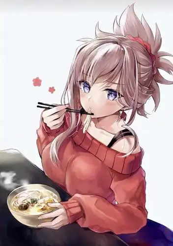 吃东西的动漫小主,最后一张最可爱