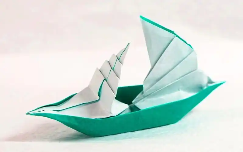 史上最好看的立体 b>折纸帆船 /b>教程,名不虚传!