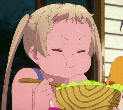 拌酱饭 小女孩 可爱 吃货 萌萌哒