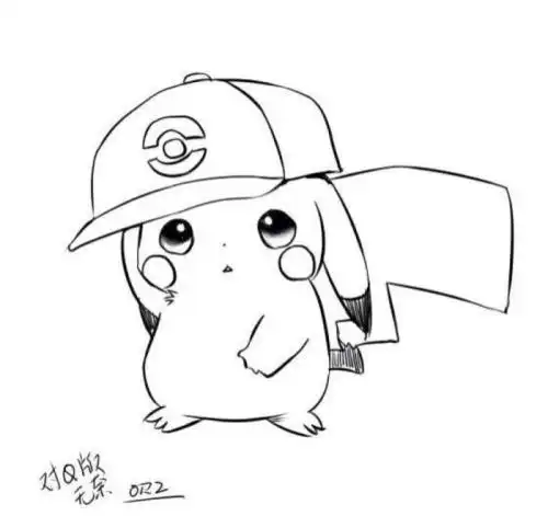 手绘 二次元 宠物小精灵 q版 萌宠 皮卡丘皮卡丘简笔画 卖萌 表情包