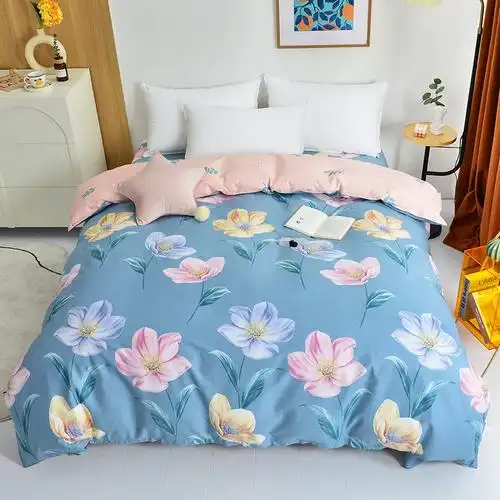 纯棉被套单件100全棉被罩学生宿舍单人15米床180x200x230cm双人