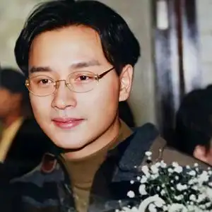 张国荣同款防蓝光金丝近视眼镜男痞帅平光无框银商务复古斯文时尚