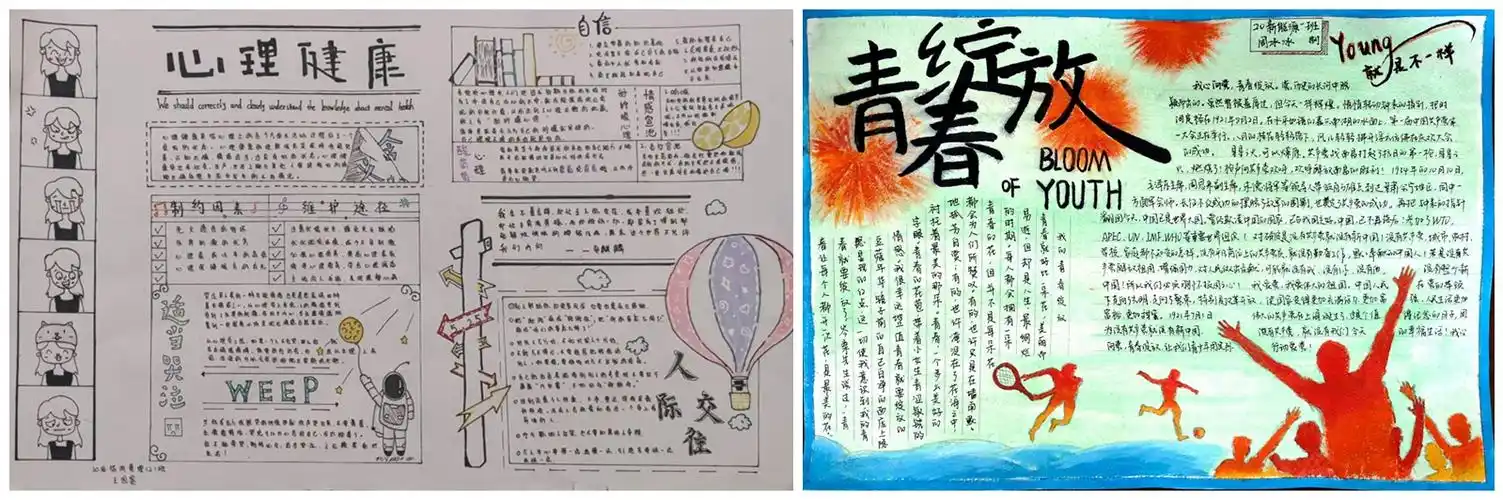 我校举办2021年525心理健康手抄报创意大赛评选活动