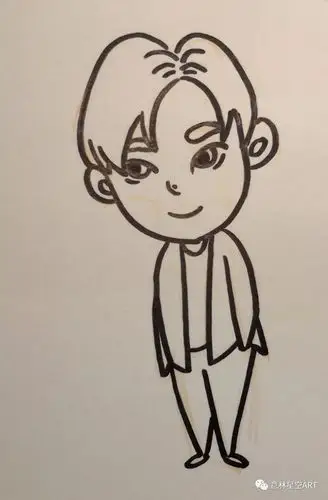 教程文艺向追星3分钟学简笔画q版胡一天