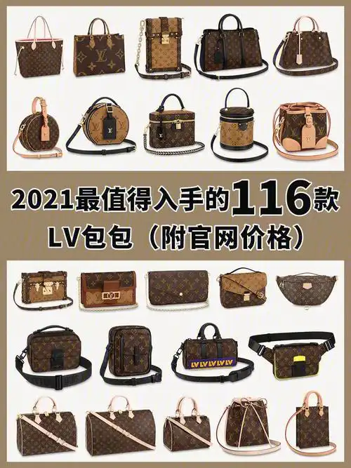 lv路易威登2021年大合集附官网价格