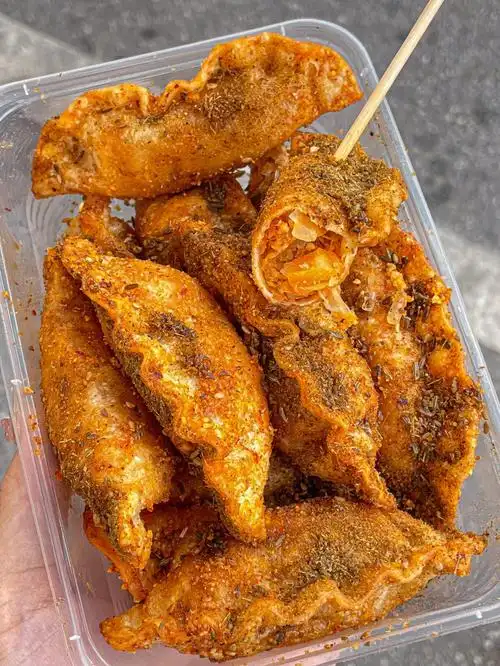 西安这个果仁烤饺子真的可以吹上天6060