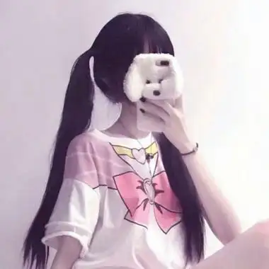 头像女生可爱萌手机遮脸