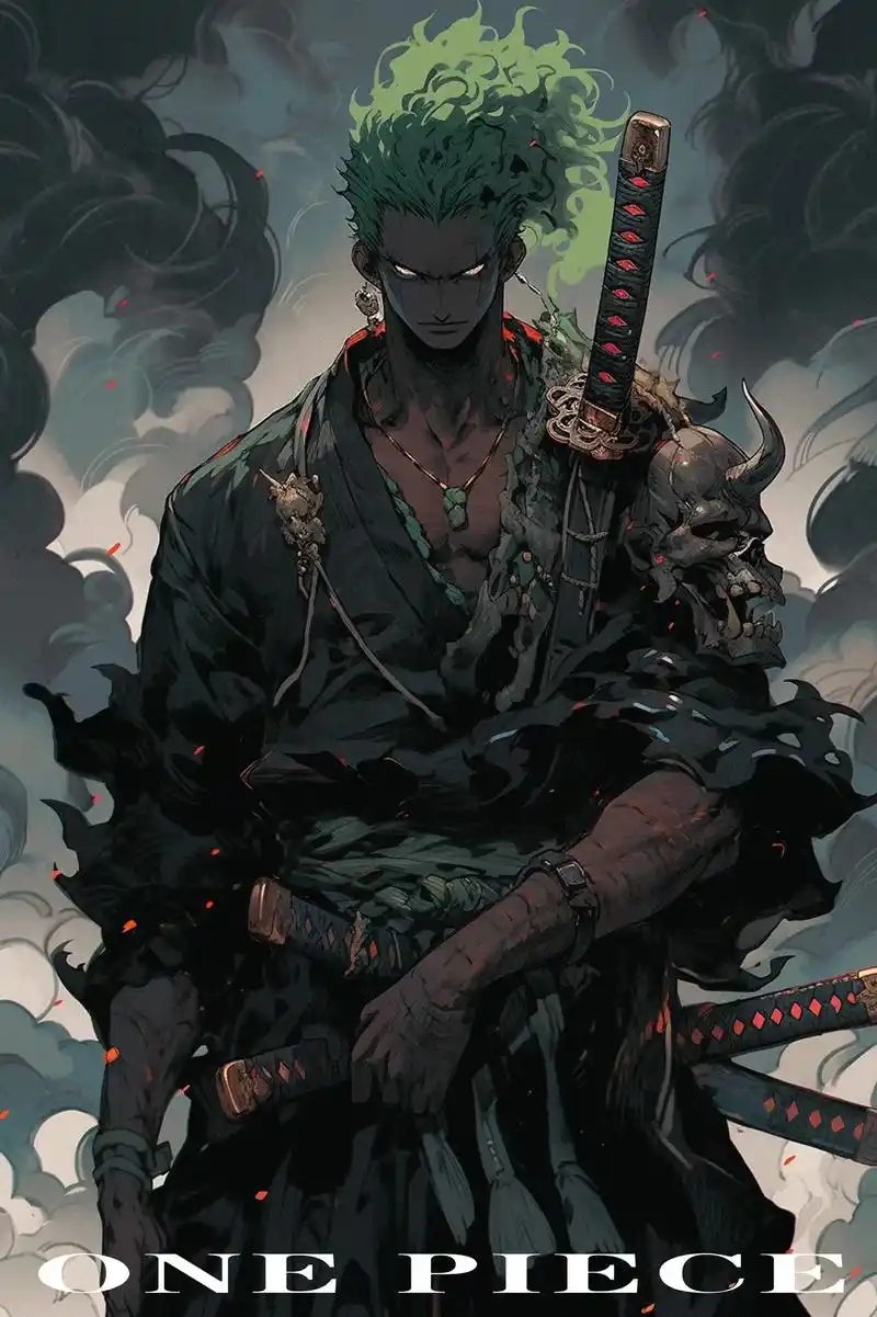 阿修罗索隆.附带一张罗宾,浅浅组合一下.#抖音图文来了 #海 - 抖音