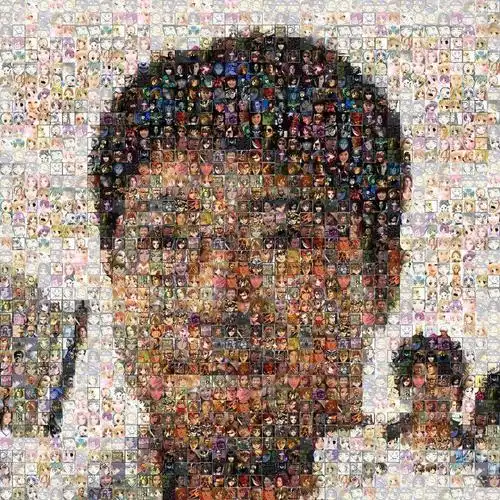 什么软件能合成这种很多小图拼成的大图,如像以下这个图片