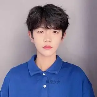 韩版假发男中分刘海帅气