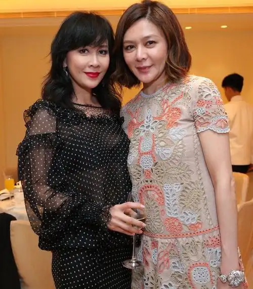 刘嘉玲与关之琳同场参加派对两人打扮风格相似合照不见刘嘉玲