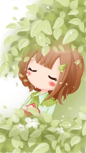 可爱美丽的小薇 头像 美图 女生 壁纸 锁屏 萌萌图 插画
