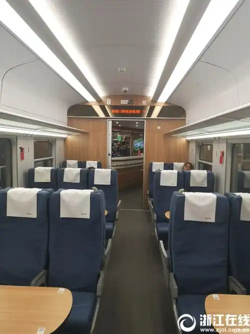 复兴号"绿巨人"动车组在浙江首次开跑