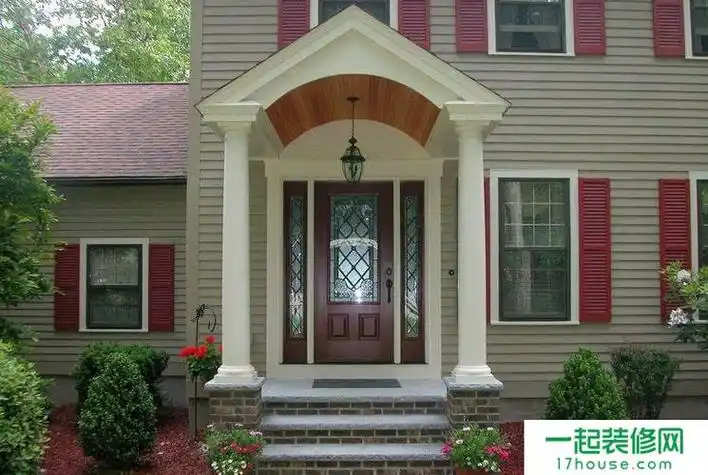 门前柱子装修效果图