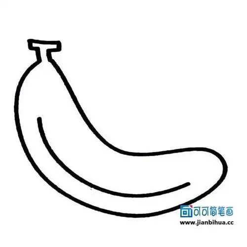 幼儿简笔画水果香蕉2-6岁儿童我爱学画涂色幼儿绘画学画益智手工涂色