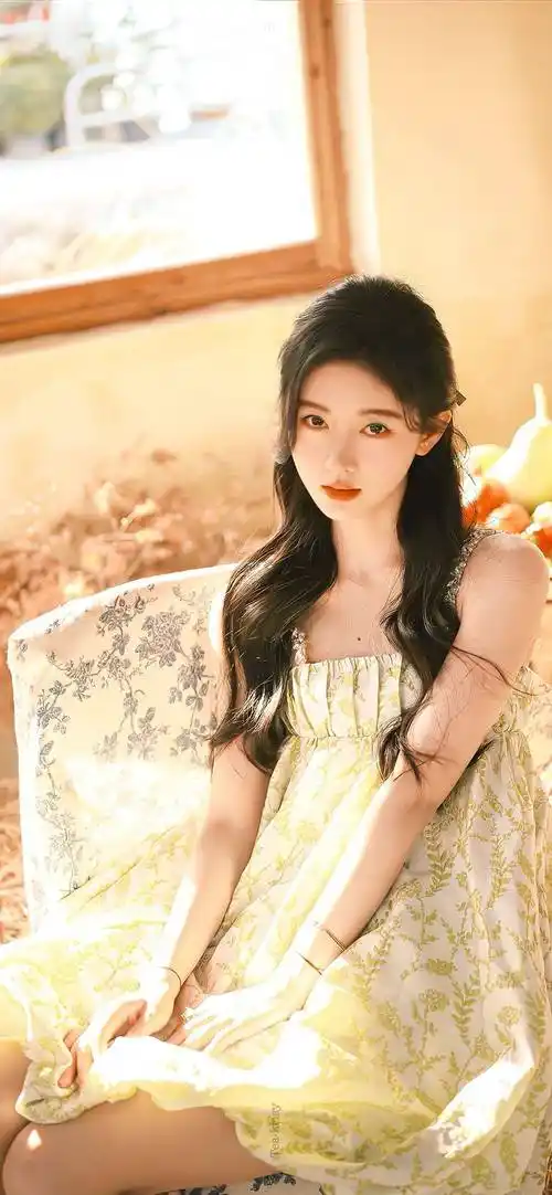 鞠婧祎吊带连衣裙性感写真_鞠婧祎_写真_吊带