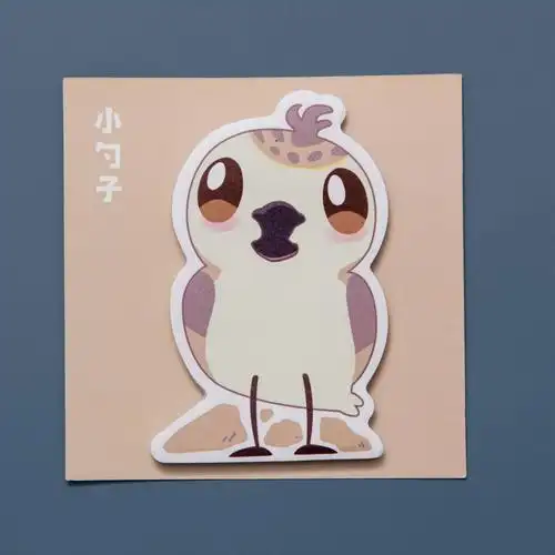 苏橙文创条子泥勺嘴鹬便签纸