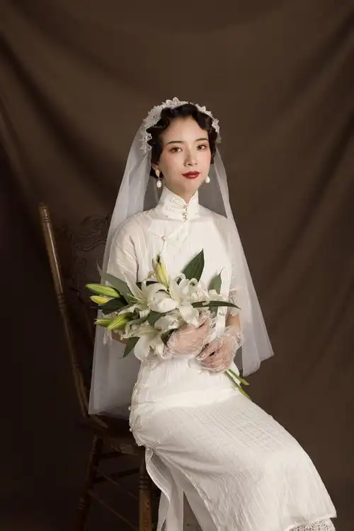 民国风婚纱