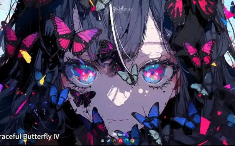 wallpaper壁纸推荐:蝴蝶少女