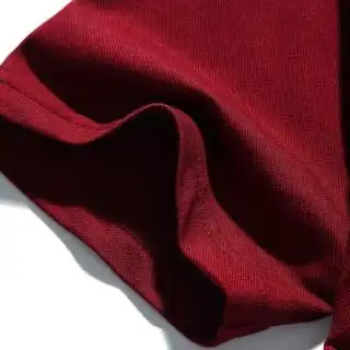 罗蒙(romon)polo衫男2019年夏季新款纯色翻领t恤男 9tx908114 酒红色