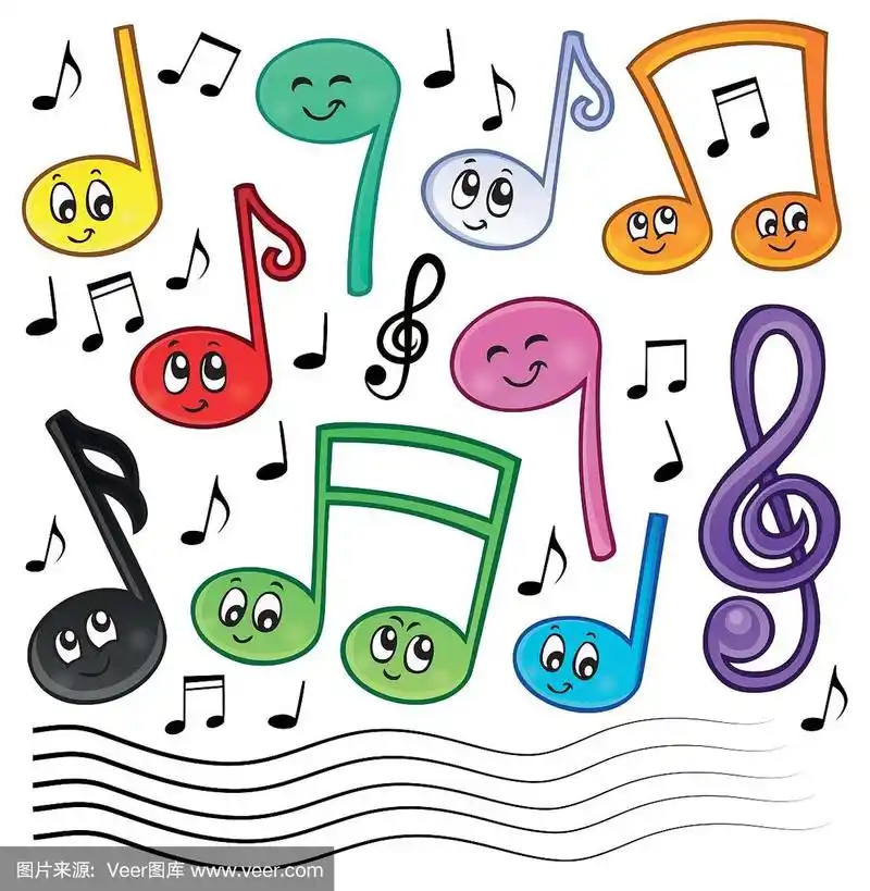 卡通音乐音符主题形象1