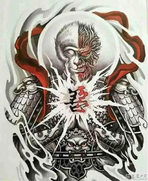 善恶一念间纹身及手稿宗教传统理念的完美呈现