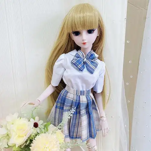 60厘米芭比娃娃的衣服叶罗丽仙子冰灵公主连衣裙校服jk制服凯蒂cm笑笑