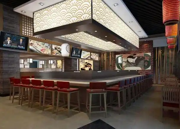 寿司店作为一种特色的日本料理餐厅,其装修和效果图设计都是至关重要
