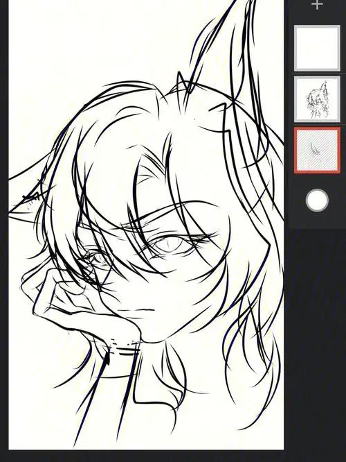 叫三爪这手我画了半个小时,一共一个半小时(都够我完成一稿子了)全画