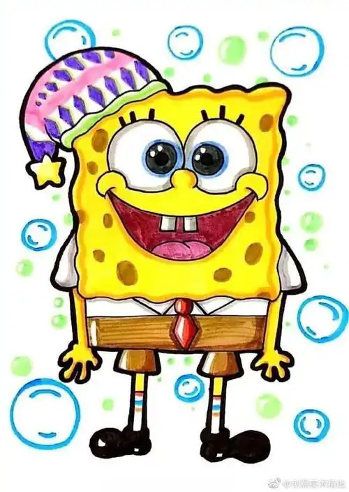 一组可爱的动漫风马克笔作品,简单好学,适合借鉴临摹~#画画##创意美术