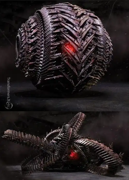 变形金刚动漫人物:狂派霸天虎震荡波的秘密武器-钻地兽