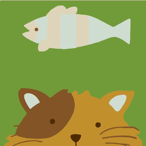 diy数字油画 儿童益智卡通动漫手绘客厅卧室装饰画小猫咪20*20