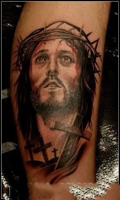 耶稣基督的9张宗教耶稣纹身图案