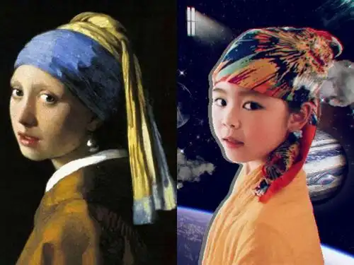 「大桥中心小学」名画模仿秀表彰