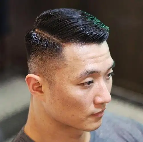 精选男生复古背头,油头发型,要有型,就这样剪