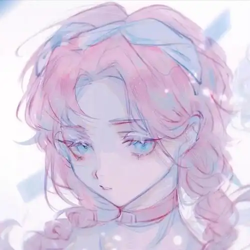 动漫女生头像粉色系pink