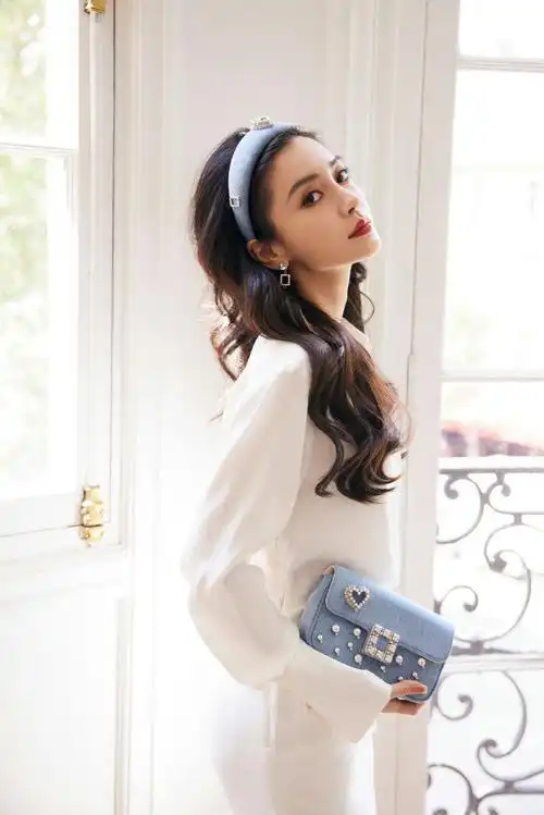 蓝色爱心发箍好可爱呀,baby太美了